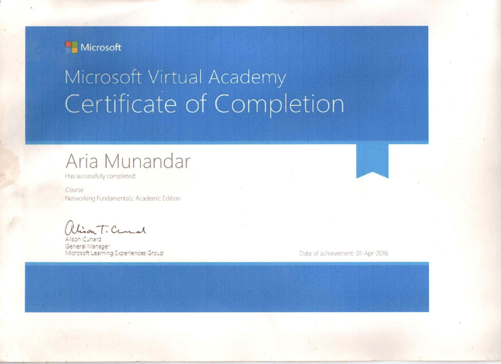 Microsoft Virtual Academy – Networking Fundamentals